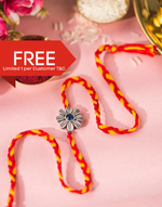 *FREE Multi Metal Floral Oxidised Rakhi - LIMITED