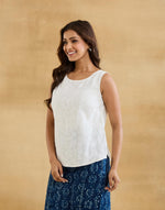Natural Cotton SILK Chikankari Top
