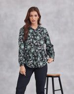 Black Cotton Printed Shirt