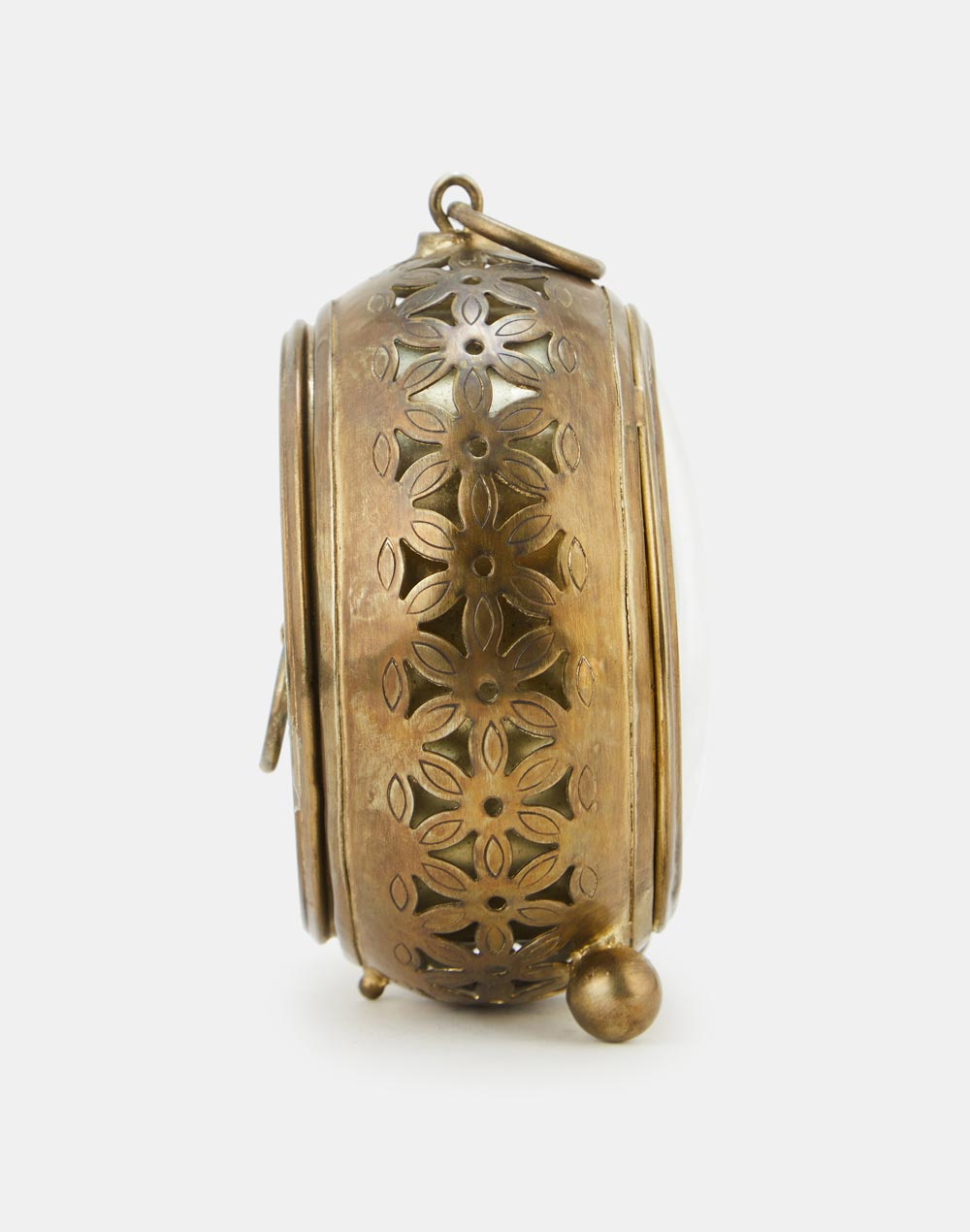 Golden Kavya Metal Table Clock