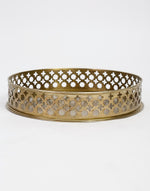 Brass Metal Yug Cutwork Tray