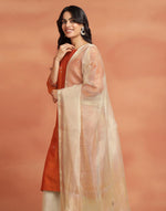 Natural Cotton Silk Blend Maheshwari Dupatta