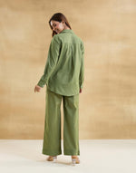 Green Cotton Linen Envoy Pant & Top Set