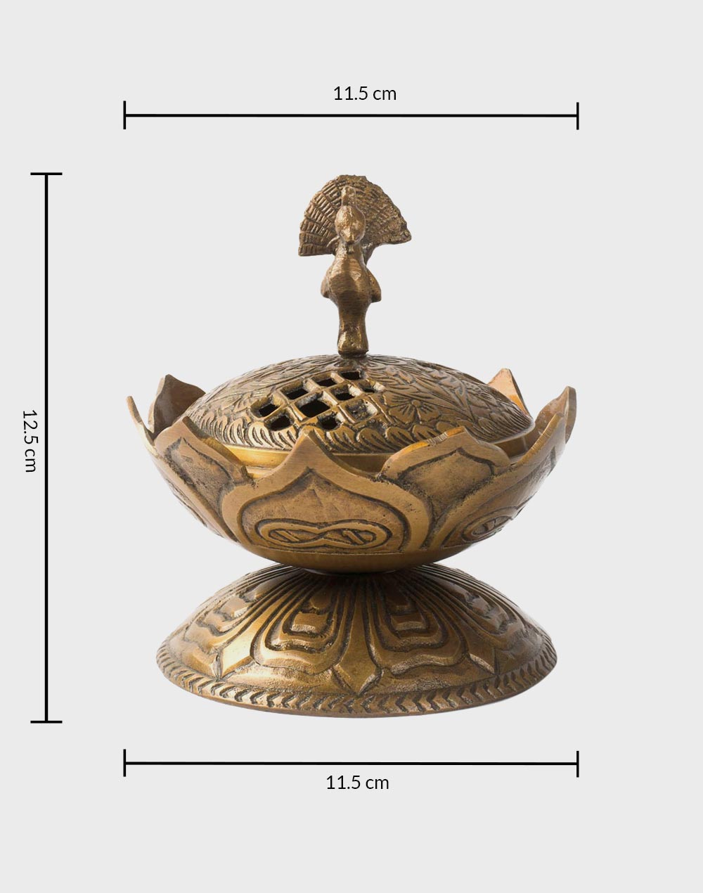 Gold Mehnoor Metal Dhuna Gift Set