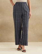 Navy Cotton Retro Revival Coordinated Jacket & Pant Set