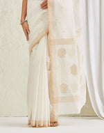 Natural Cotton Silk Blend Chanderi Sari