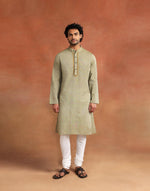 Green Cotton Long Kurta