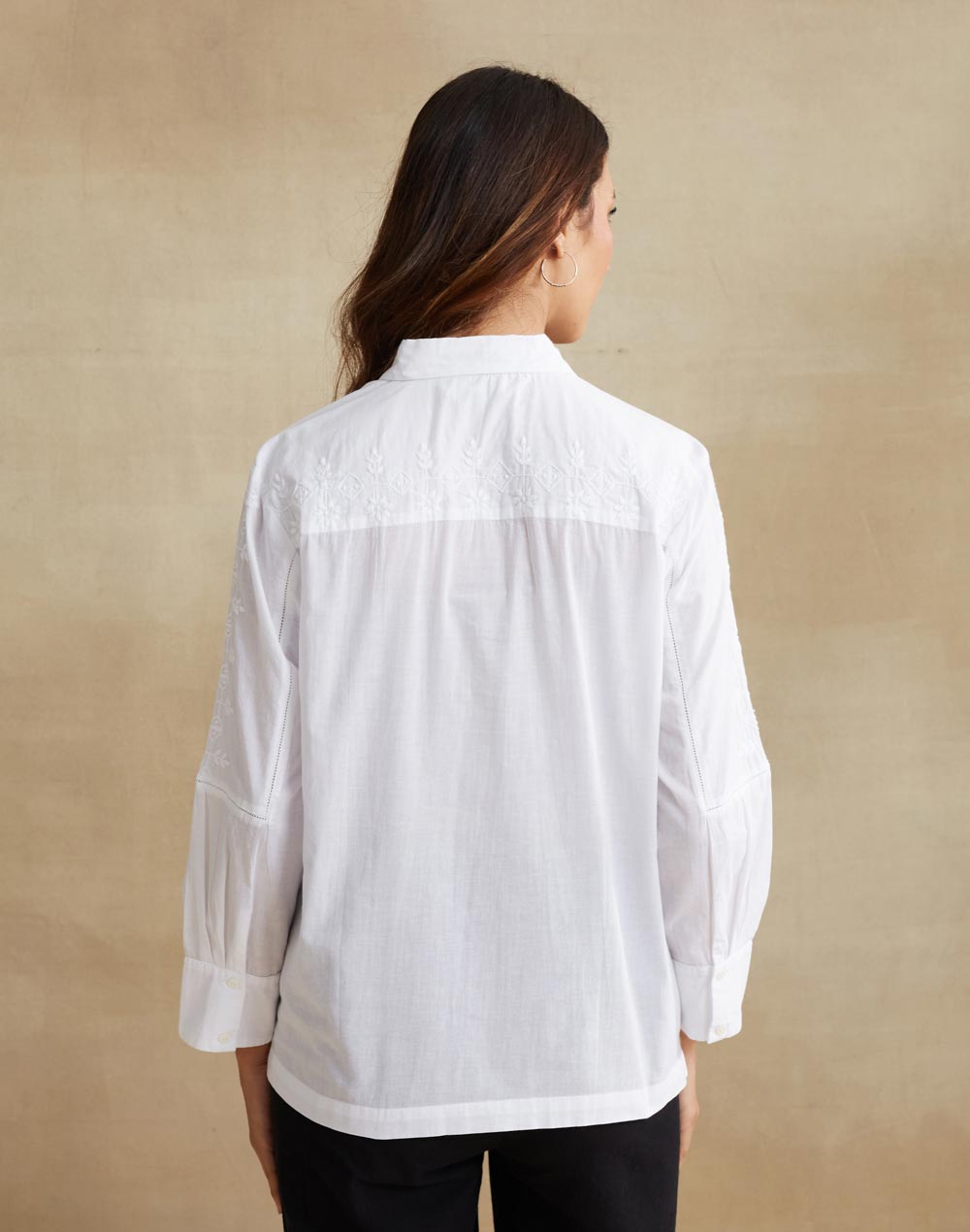 White Cotton Chikankari Shirt