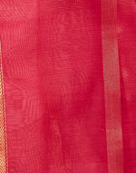 Pink Cotton Silk Blend Maheshwari Dupatta