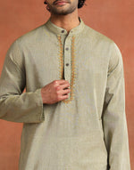 Green Cotton Long Kurta