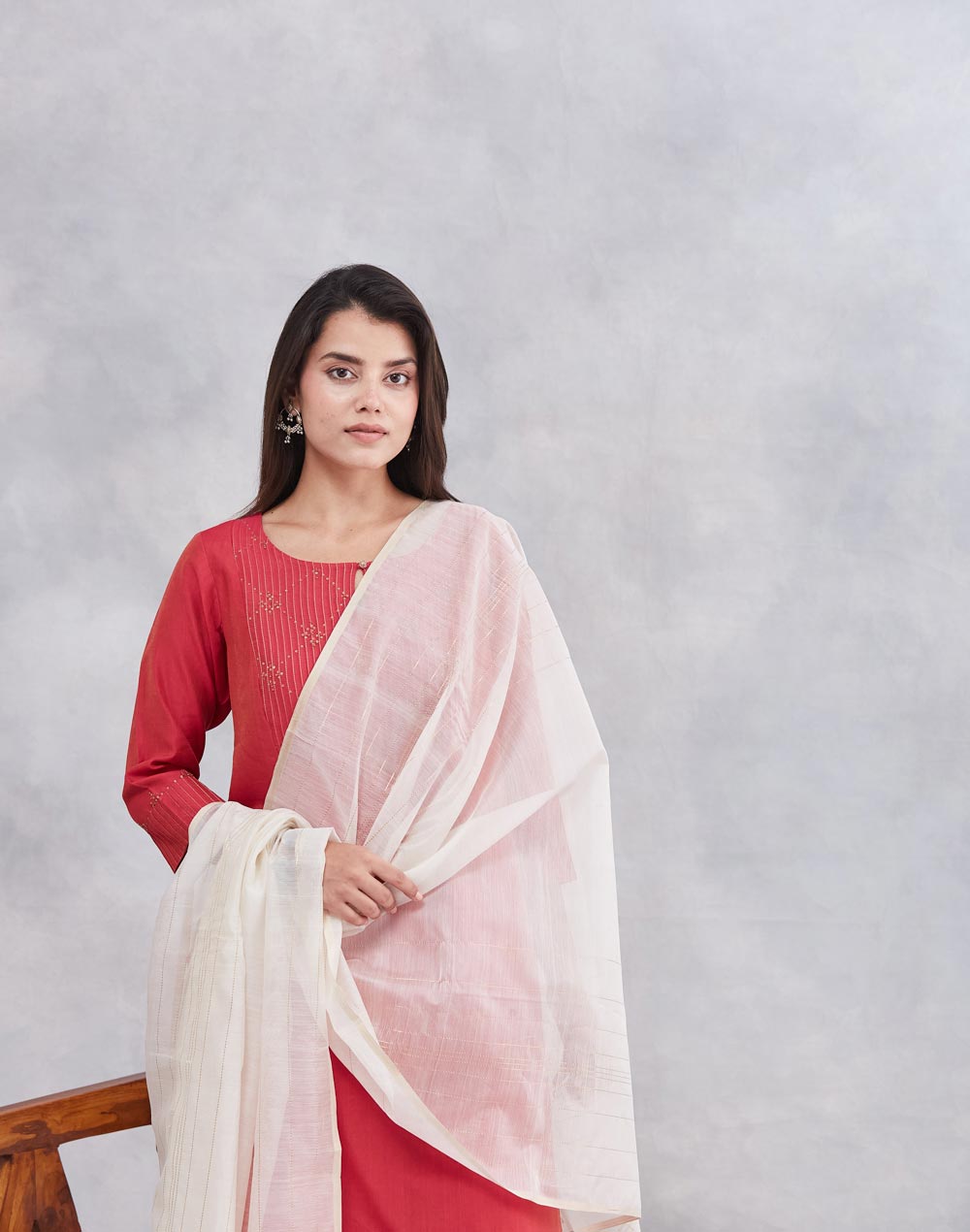 Natural Cotton Silk Blend Dupatta