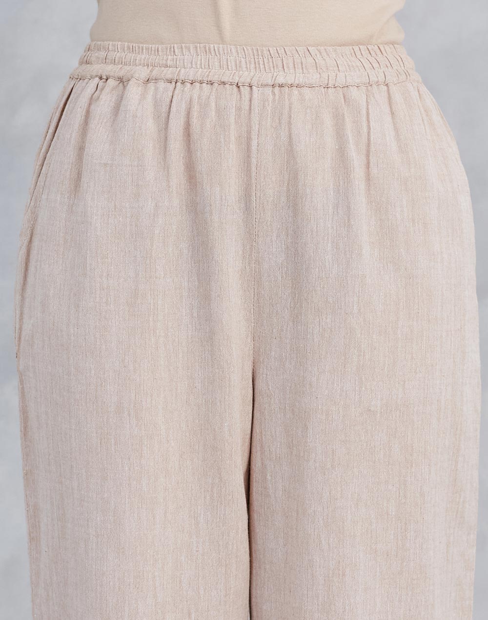 Beige Cotton Chikankari Pallazo