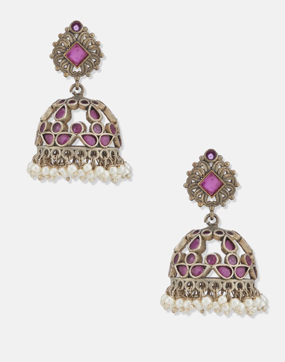 Metal Jhumka Earrings