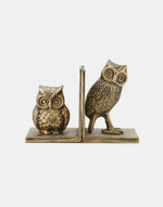 Golden Owl Casted Metal Bookend