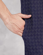 Navy Cotton Long Kurta