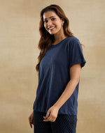 Blue Cotton T-Shirt