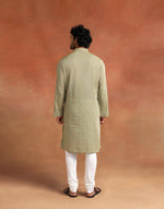 Green Cotton Long Kurta