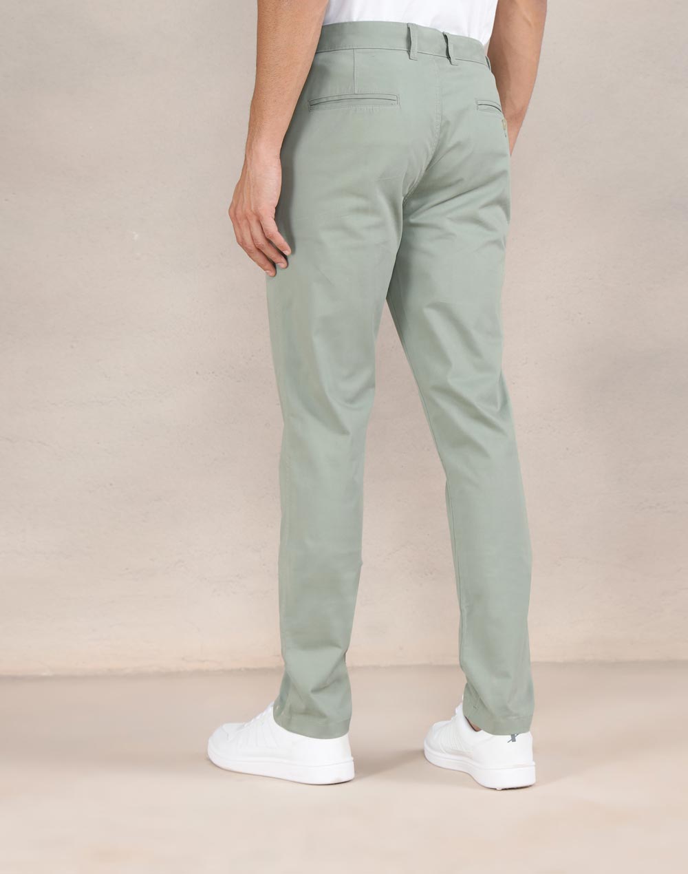 Green Cotton Blend 929 Slim Cut Pant