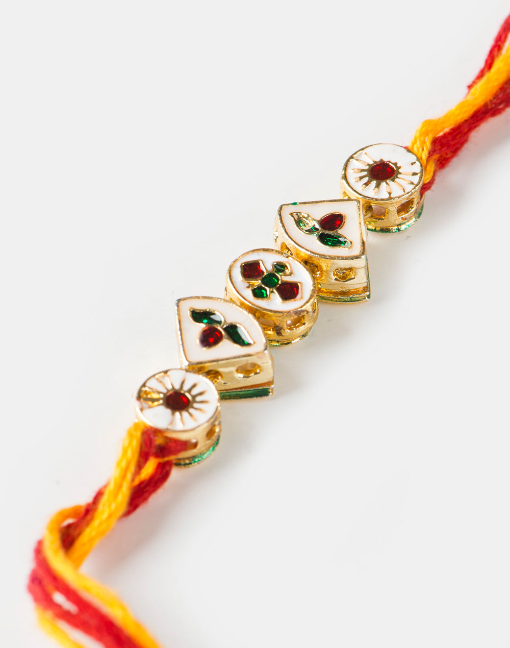 Multi Metal Gold Tone Kundan Rakhi