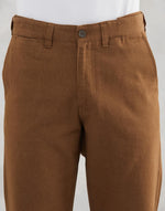 Brown Cotton Mobility Comfort Fit Pant
