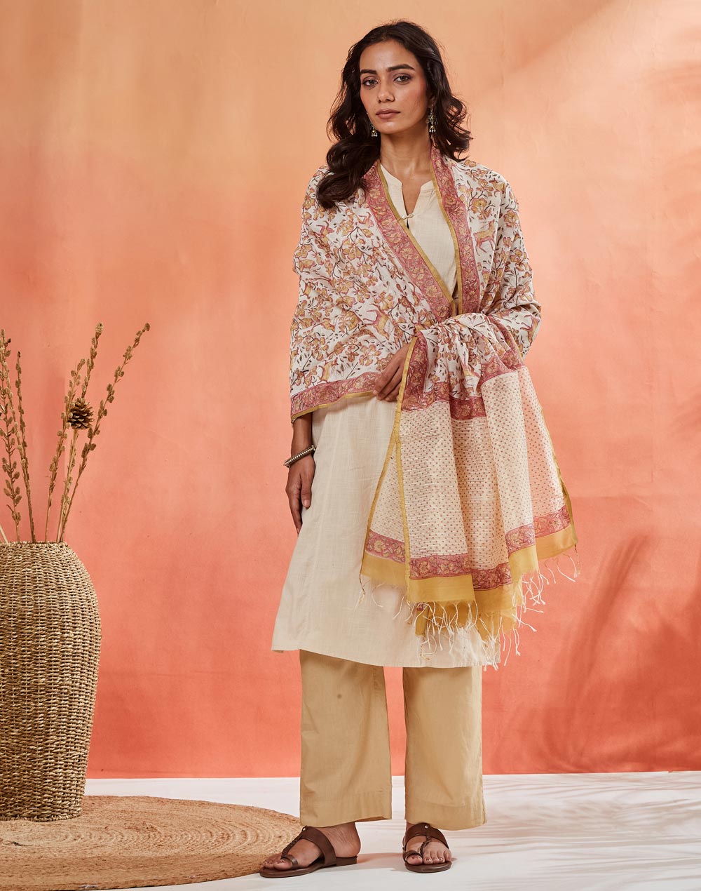 Natural Cotton Silk Dupatta