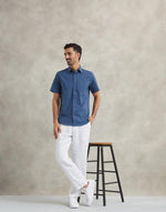 Blue Cotton Shirt