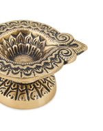 Brass Antiqued Mehnoor Oil Lamp