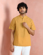 Yellow Cotton Shirt for Men from Fabindia UK