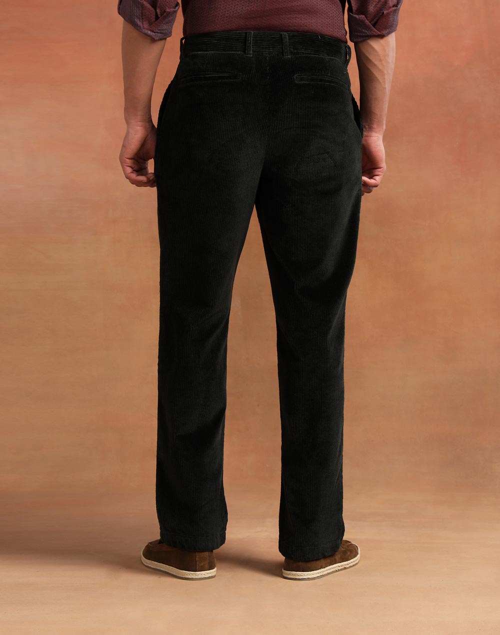 Green Cotton Blend Pant
