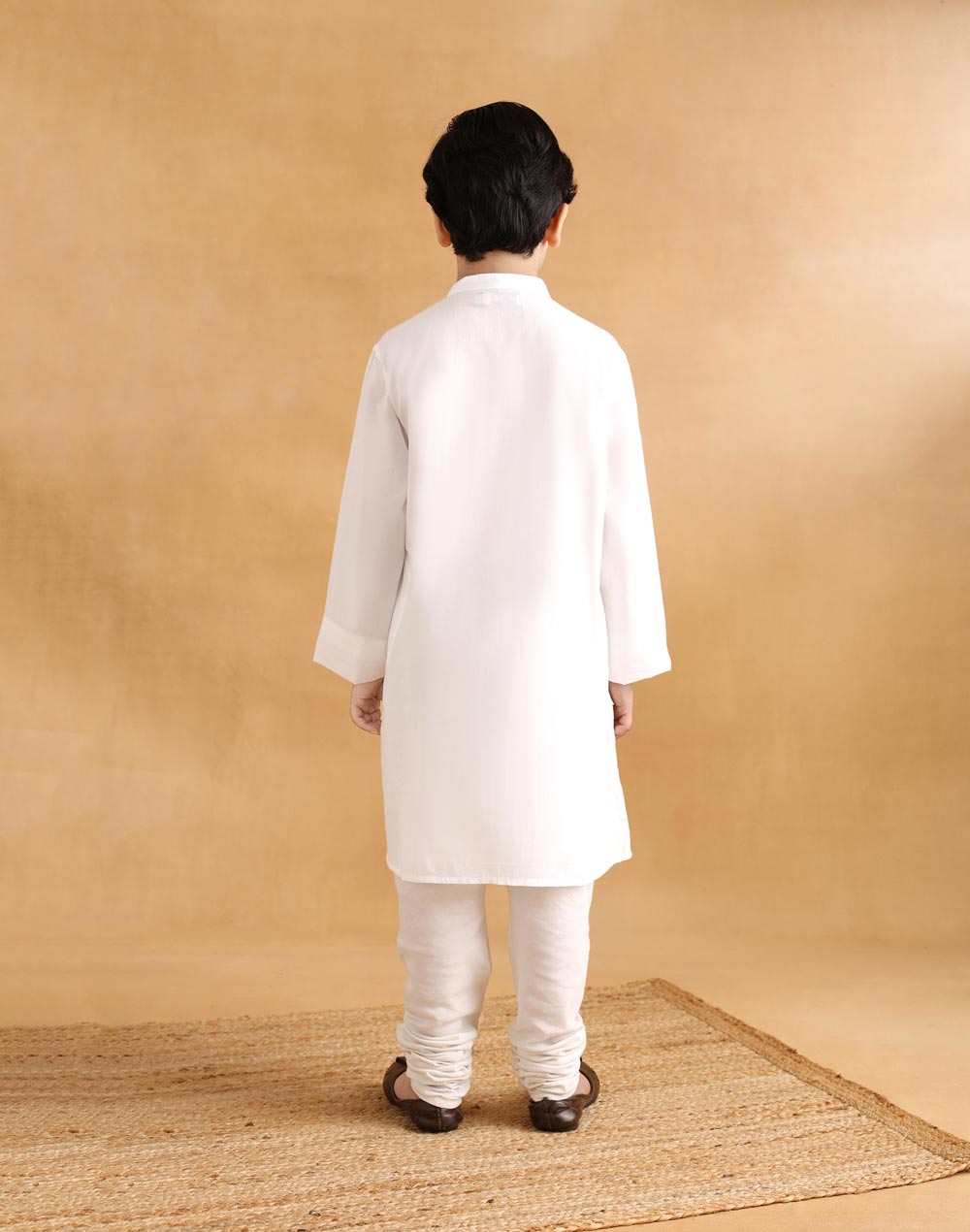 White Cotton Chikankari Modern Heirloomlong Kurta