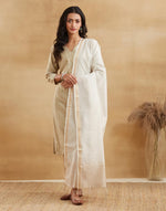 Natural Cotton Silk Blend Hand Block Printed Dupatta