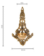 Brass Antiqued Mehnoor Oil Lamp