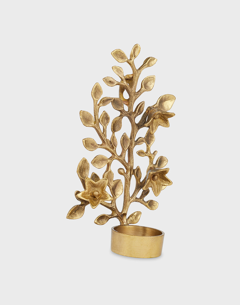 Brass Metal Suvarn Wall T-lite Holder