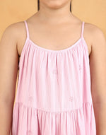 Purple Cotton Chikankari Dress