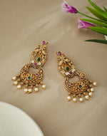 Metal Chandbali Earrings