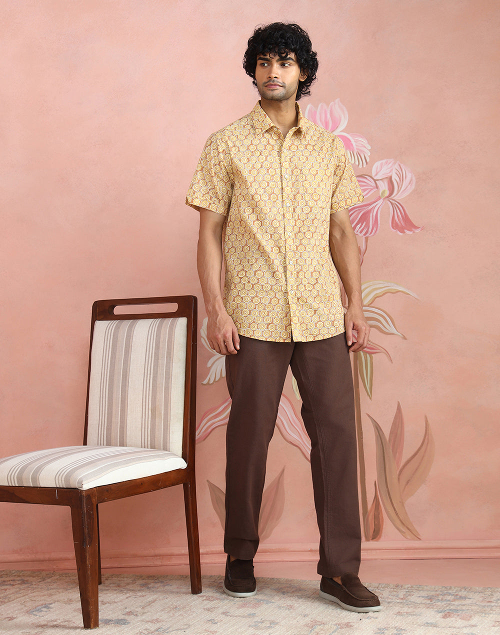 Brown Trousers styled for easy everyday style