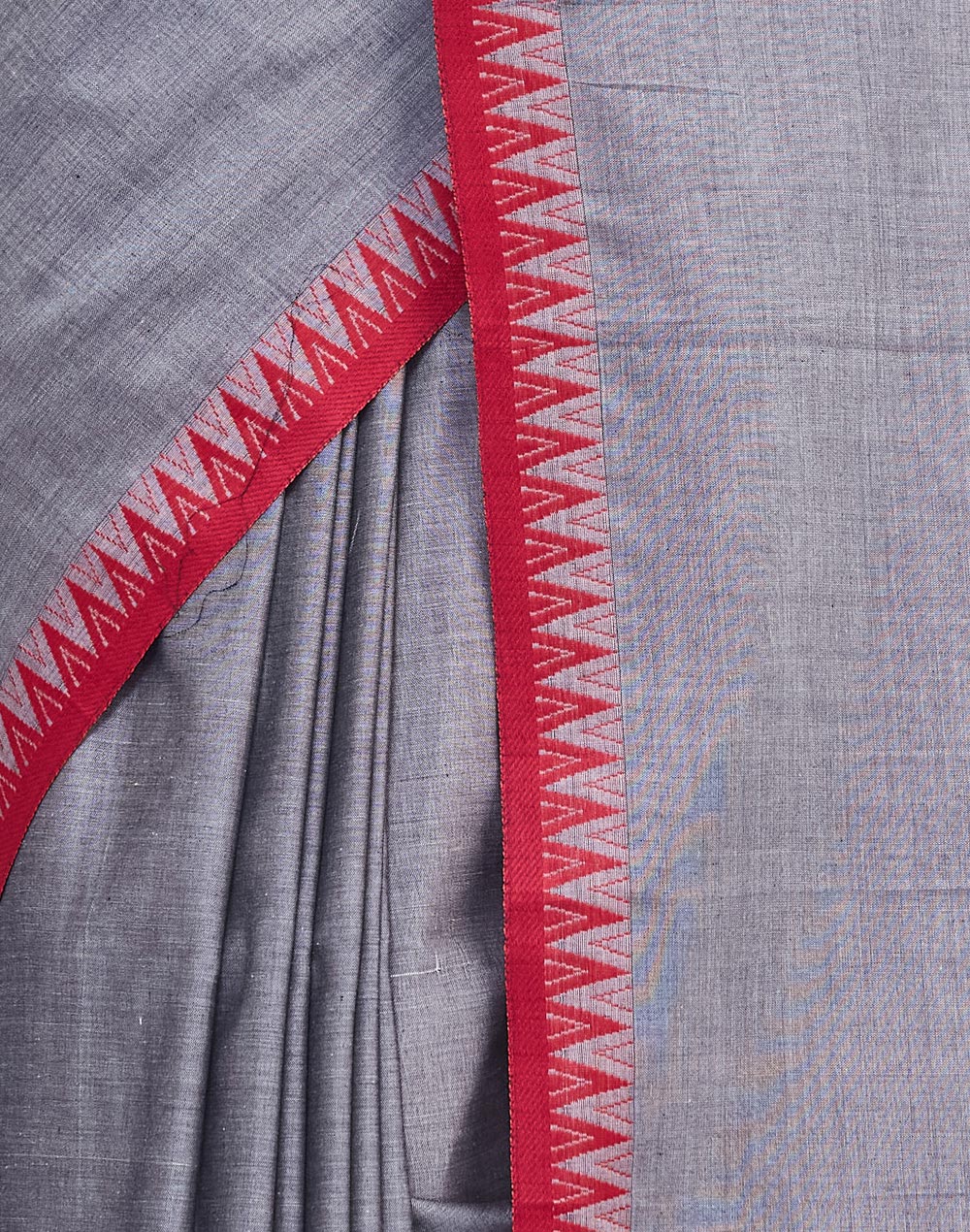 Grey Cotton Sari