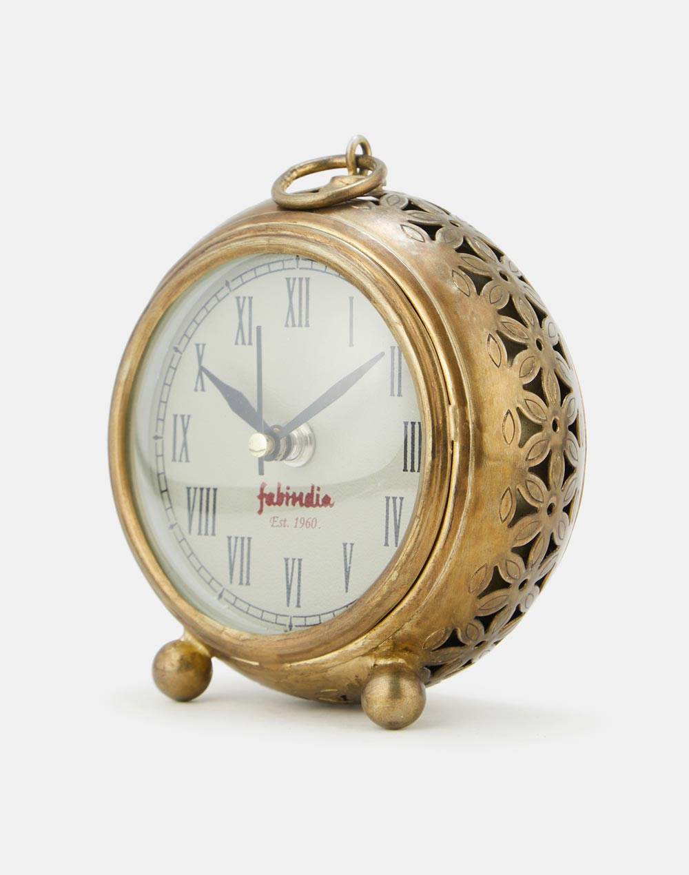 Golden Kavya Metal Table Clock