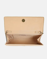 Beige Hand Embroidered Clutch