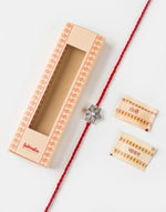 * FREE Red Metal Pearl Floral Rakhi - LIMITED