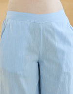 Light Blue Cotton Chikankari Cullotes