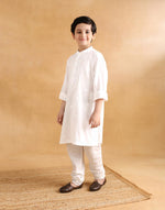 White Cotton Chikankari Modern Heirloomlong Kurta