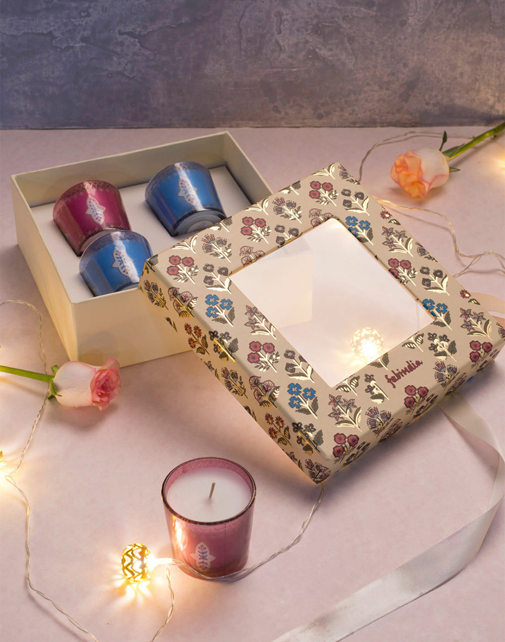 Adhrit Votive Gift Set Of 4