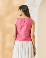 Texture and finish of the Pink Top by Fabindia UK