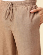 Offwhite Cotton Drawstring Pant