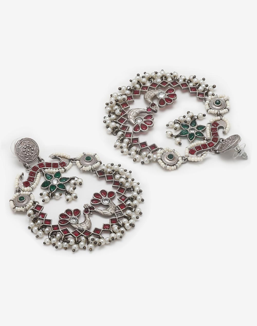 Multi Metal Chand Bali Earrings