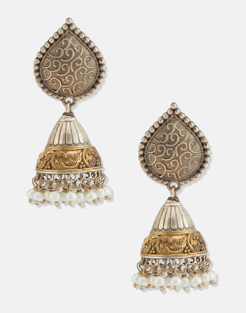 Metal Jhumka Earrings