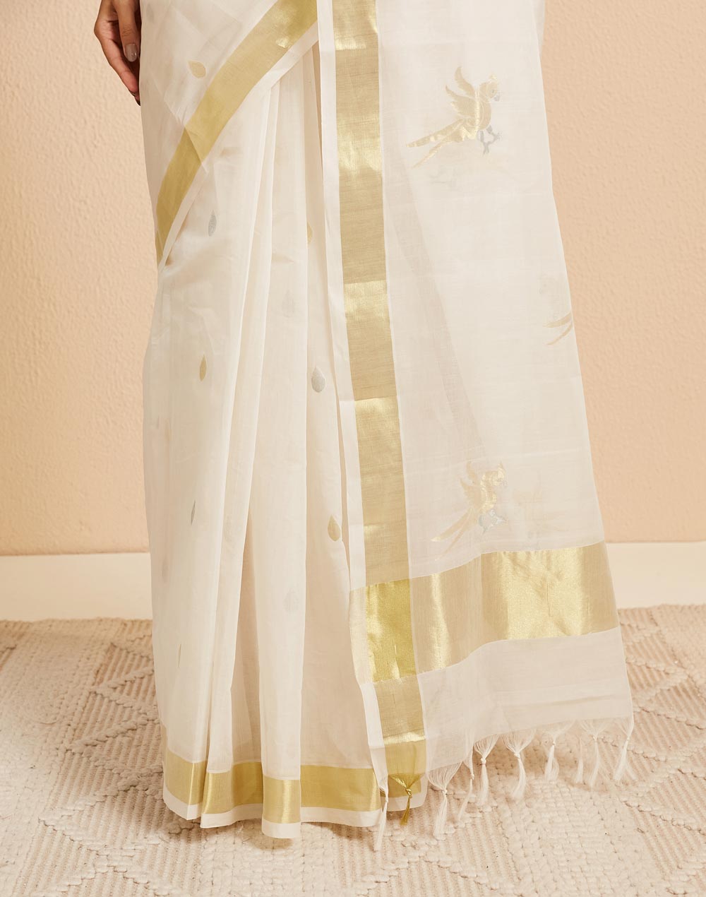 Natural Cotton Woven Wonders Blend Sari