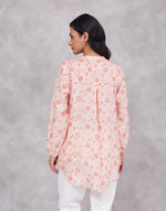 Pink Cotton Silk Hand Block Printed Tunic