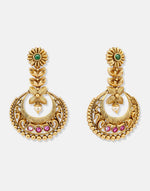 Metal Chandbali Earrings